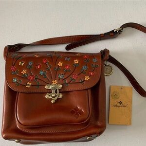 Patricia Nash Leandra Flap Crossbody Leather Bag